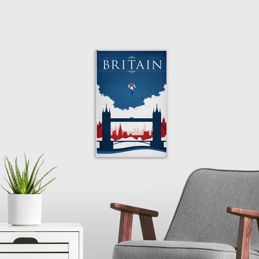 A modern room featuring Britain