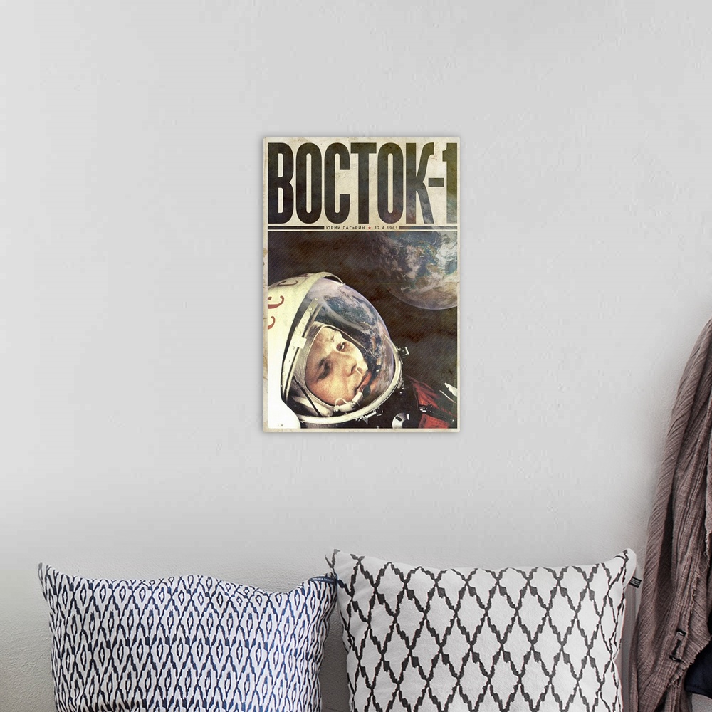 A bohemian room featuring Vostok 1