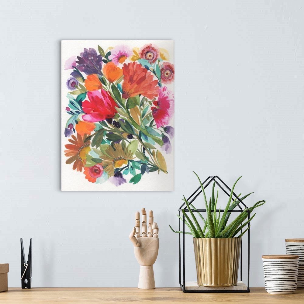 A bohemian room featuring July Tulips