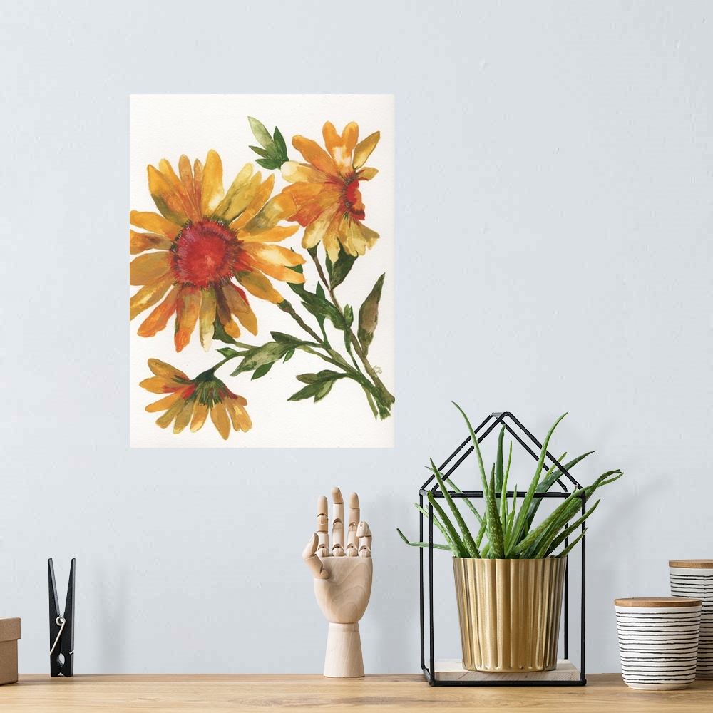 A bohemian room featuring Provence Sunflowers