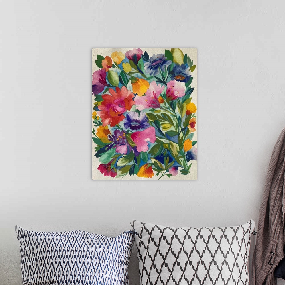 A bohemian room featuring Spring Garden Bouquet