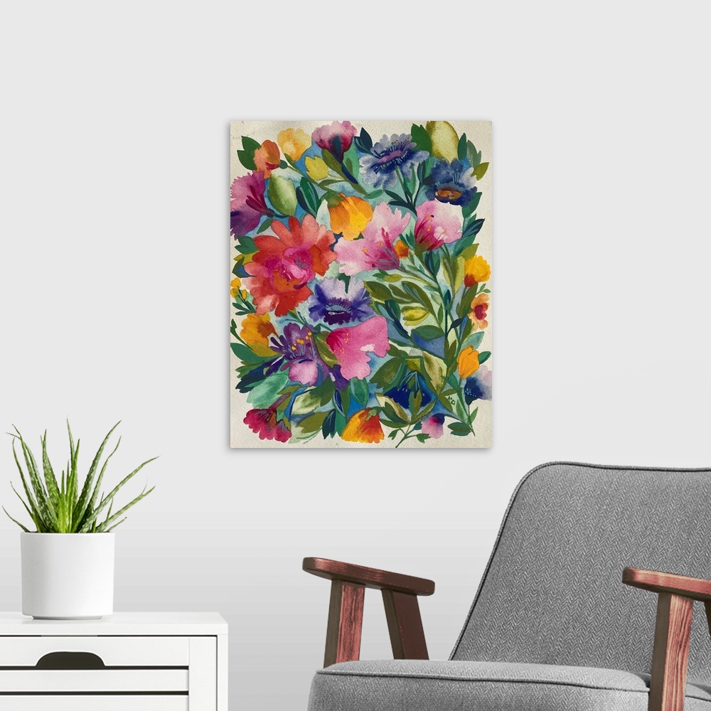 A modern room featuring Spring Garden Bouquet