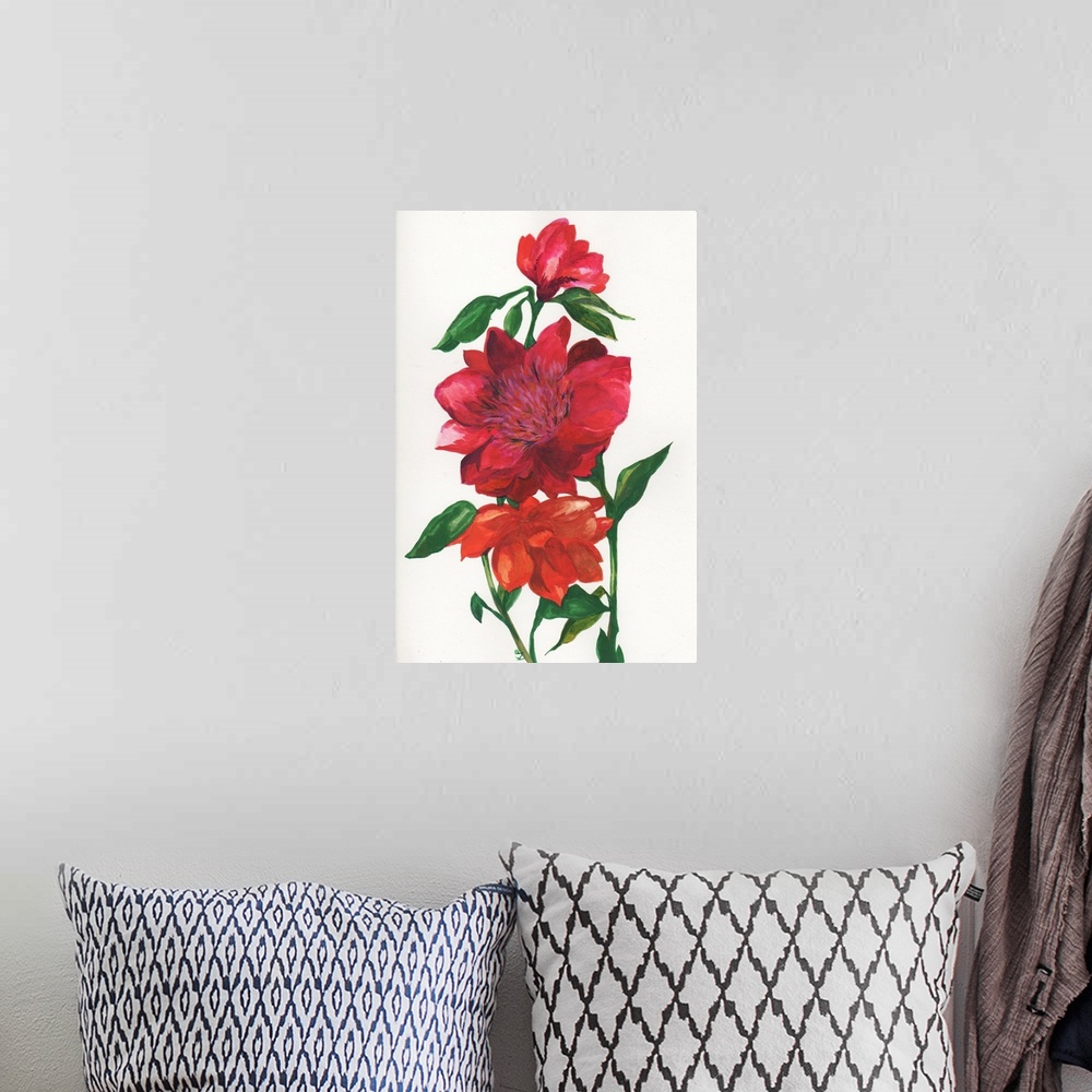 A bohemian room featuring Three Wild Roses
