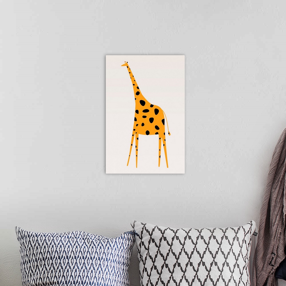 A bohemian room featuring Cute Giraffe