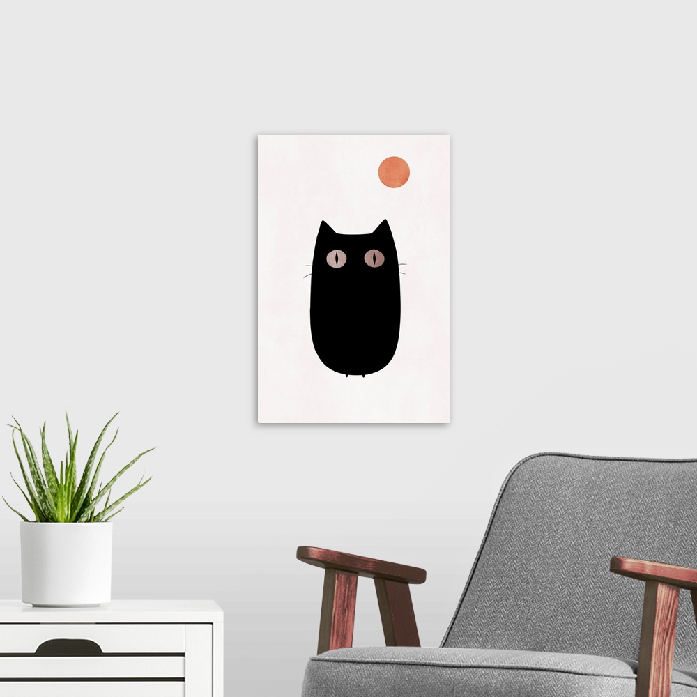 A modern room featuring The Cat