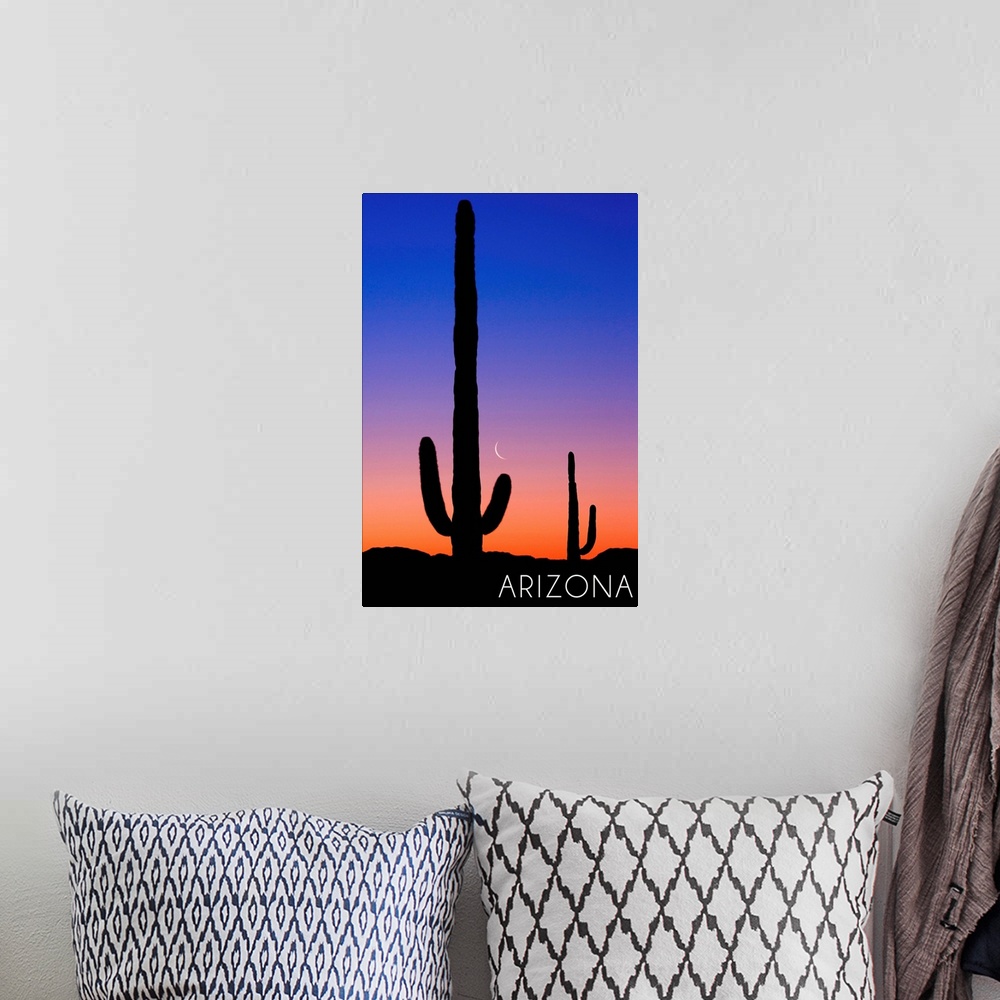 A bohemian room featuring Arizona, Cactus and Moon