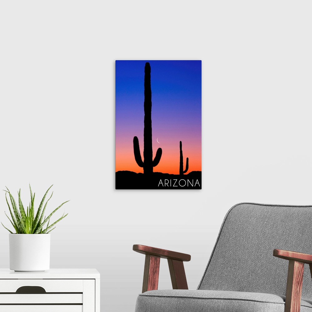 A modern room featuring Arizona, Cactus and Moon