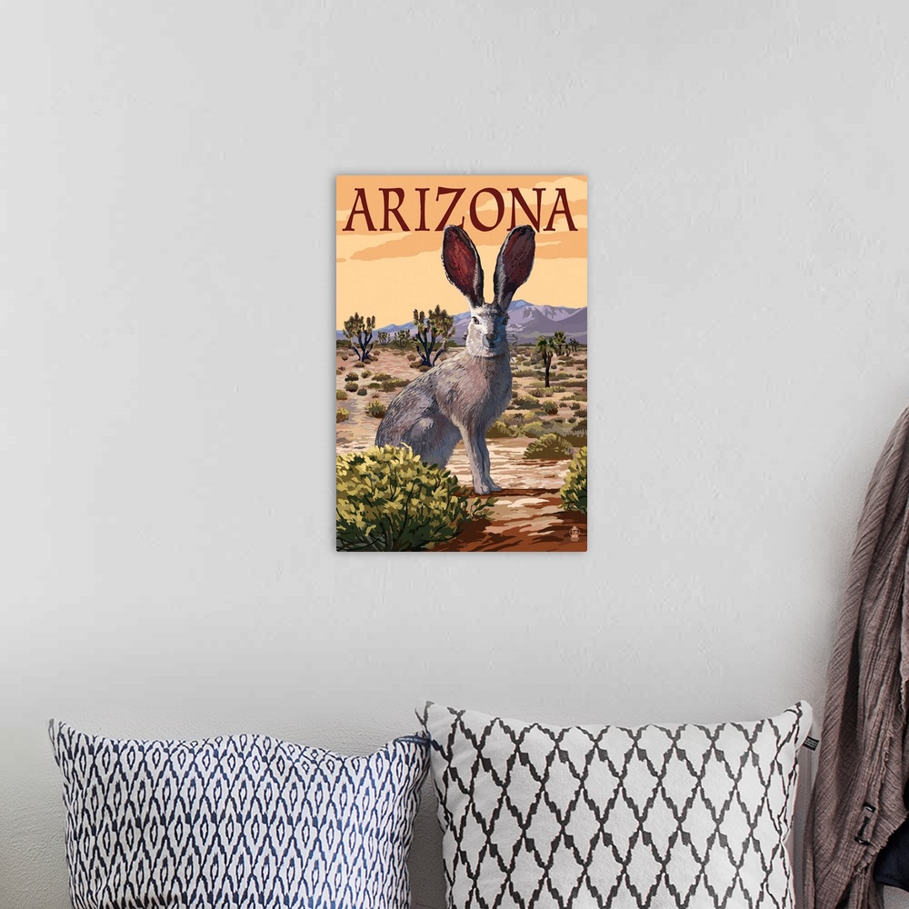 A bohemian room featuring Arizona, Jackrabbit