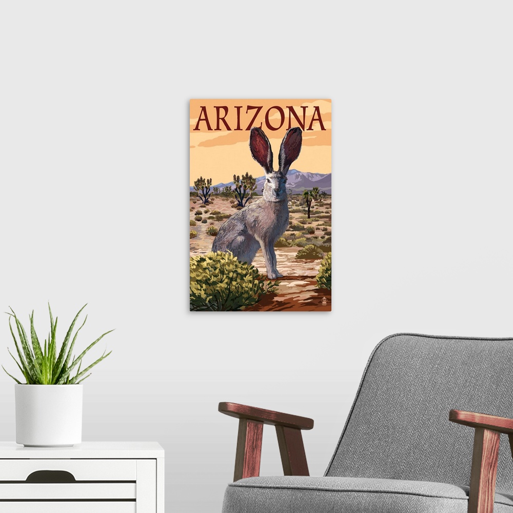 A modern room featuring Arizona, Jackrabbit