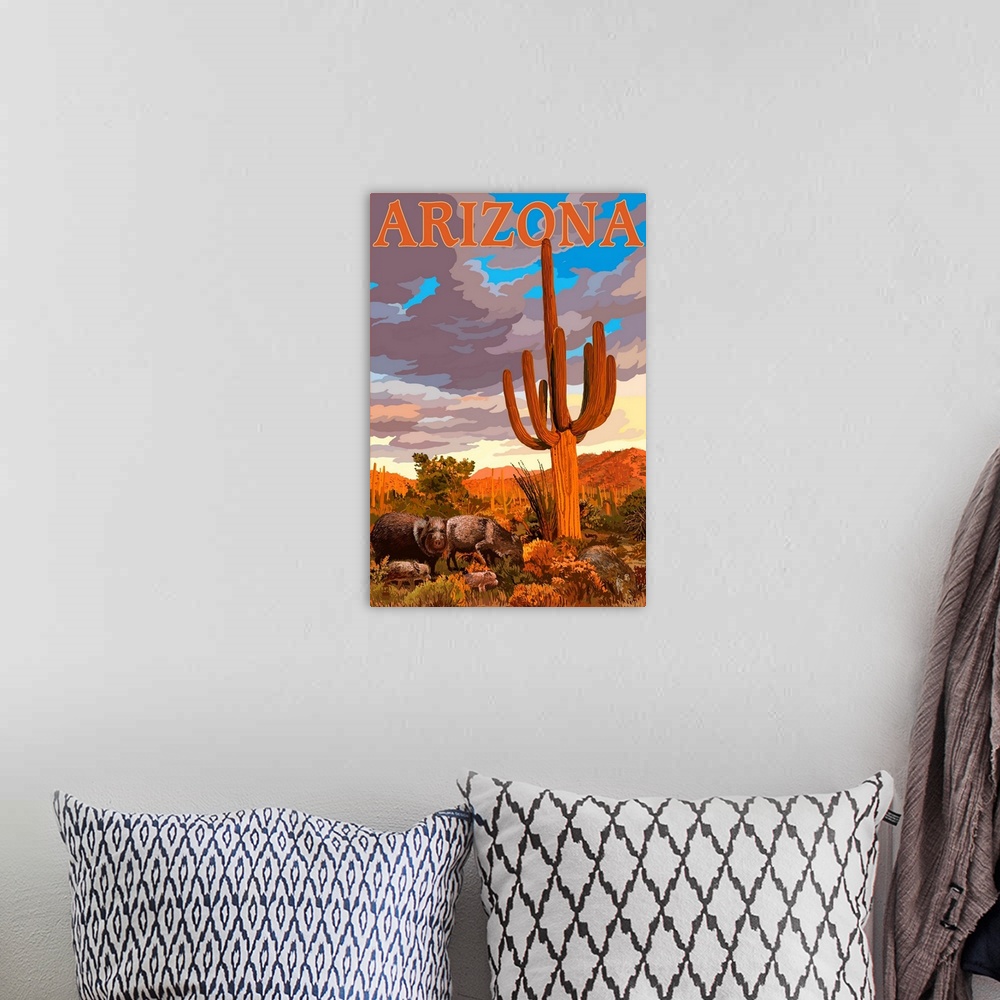 A bohemian room featuring Arizona, Javelina and Cactus