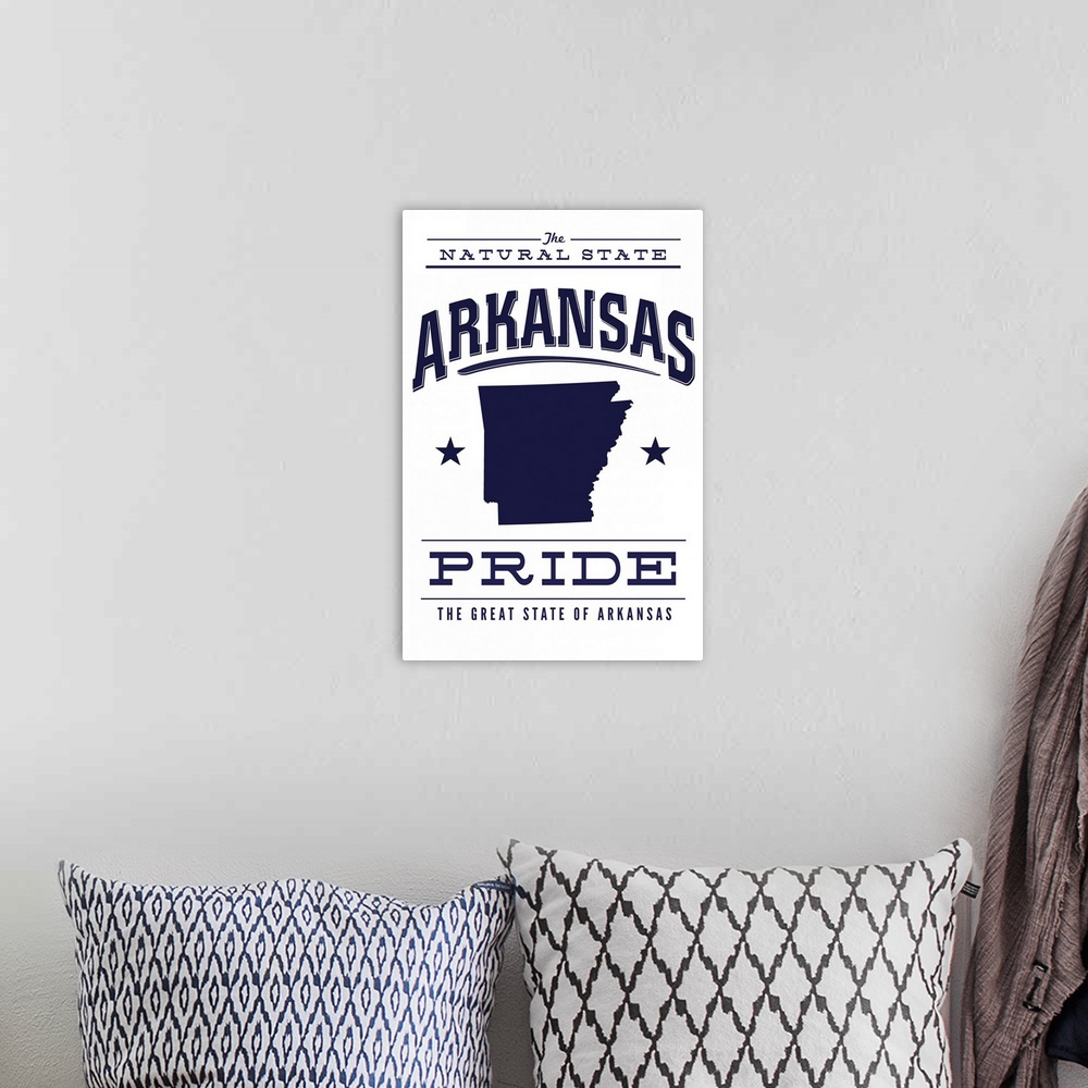 A bohemian room featuring Arkansas State Pride