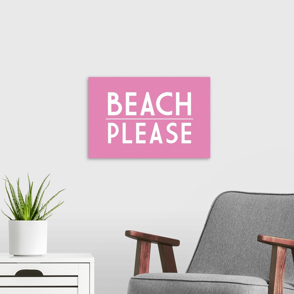 A modern room featuring Beach Please