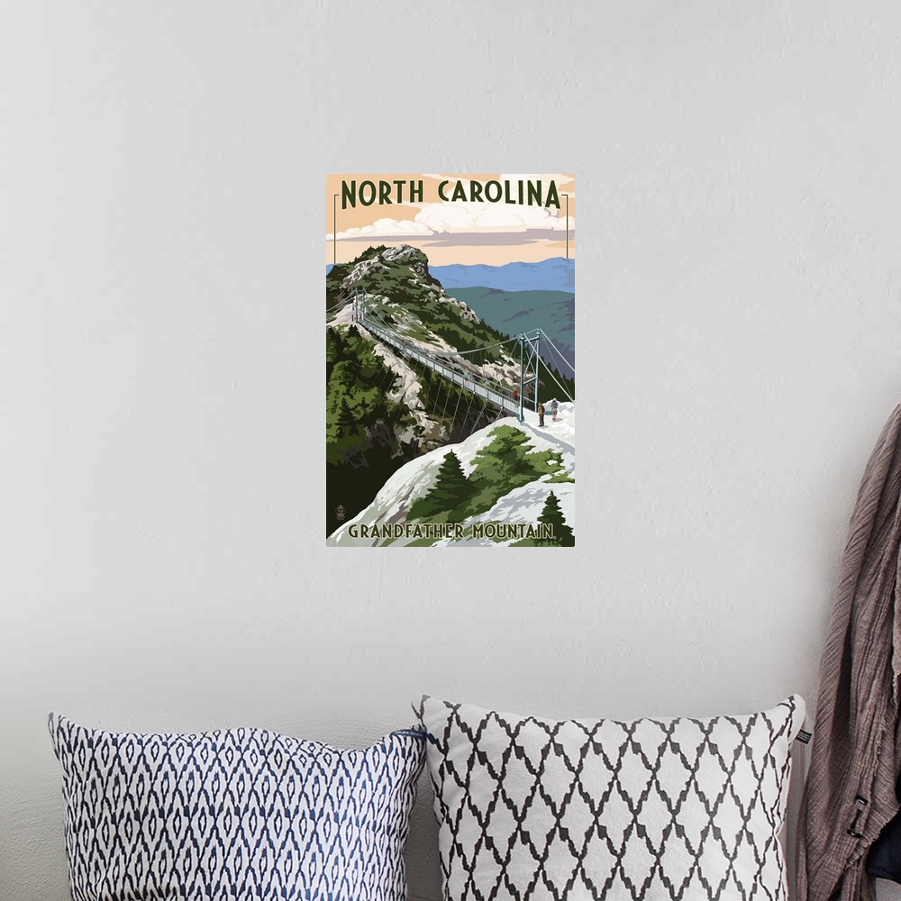 A bohemian room featuring Bridge, Grandfather Mountain, North Carolina