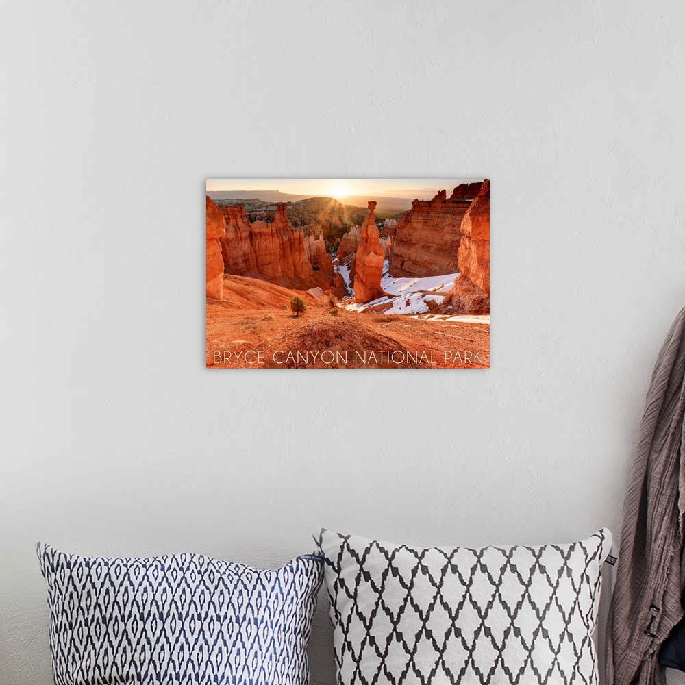 A bohemian room featuring Bryce Canyon National Park, Utah, Thors Hammer Sunrise