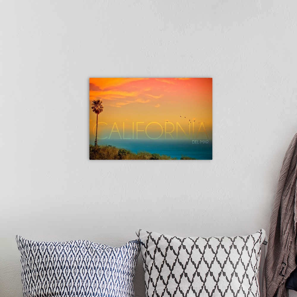 A bohemian room featuring California Del Mar, Sunset and Birds