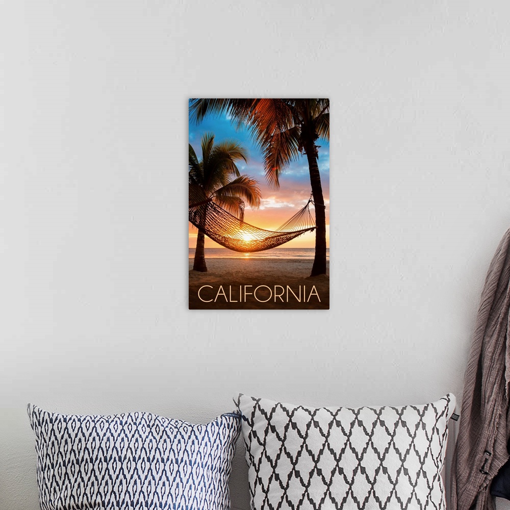 A bohemian room featuring California, Hammock and Sunset