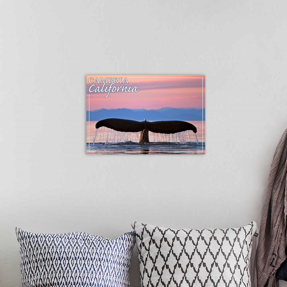 A bohemian room featuring Cambria, California, Whale Fluke and Sunset