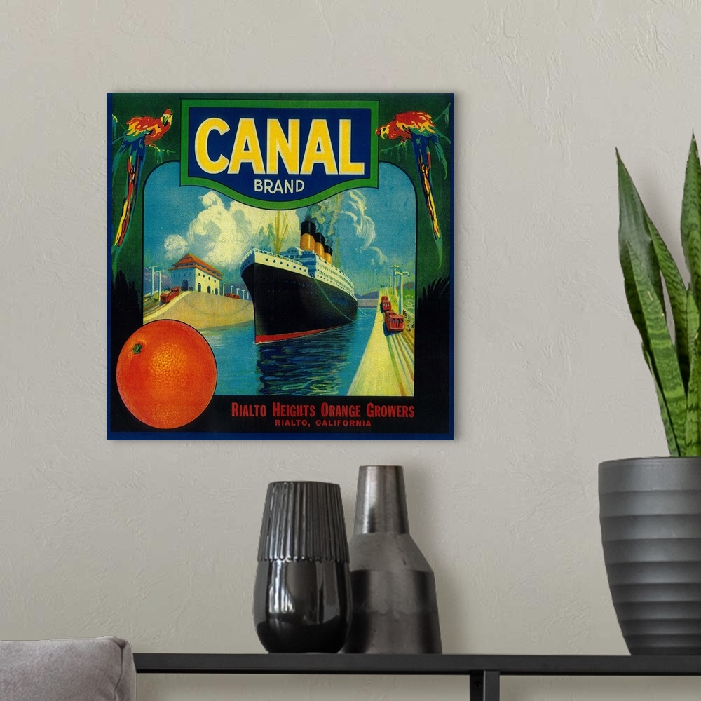 A modern room featuring Canal Orange Label, Rialto, CA