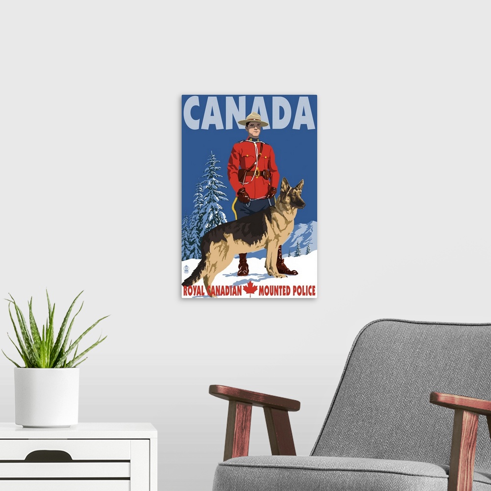 A modern room featuring Canine - Royal Canadian Mounted Police