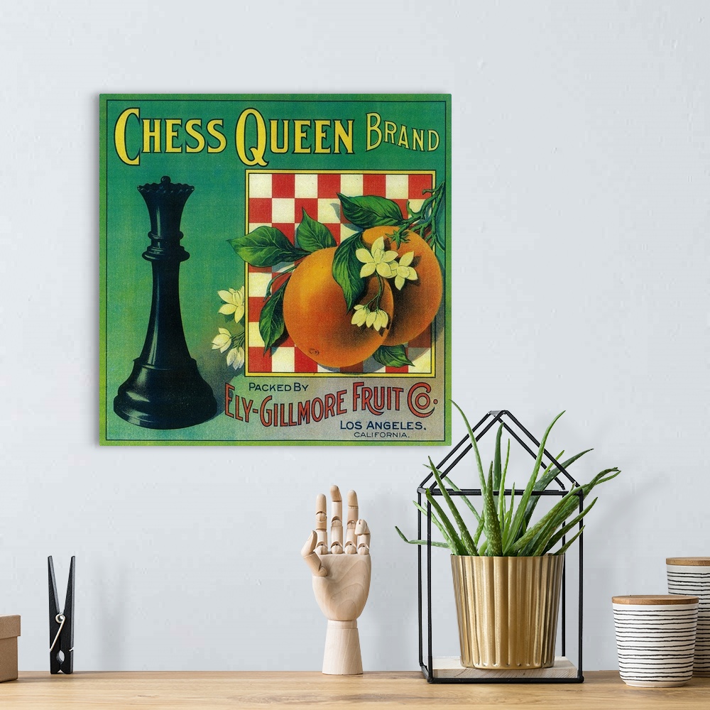 A bohemian room featuring Chess Queen Orange Label, Los Angeles, CA
