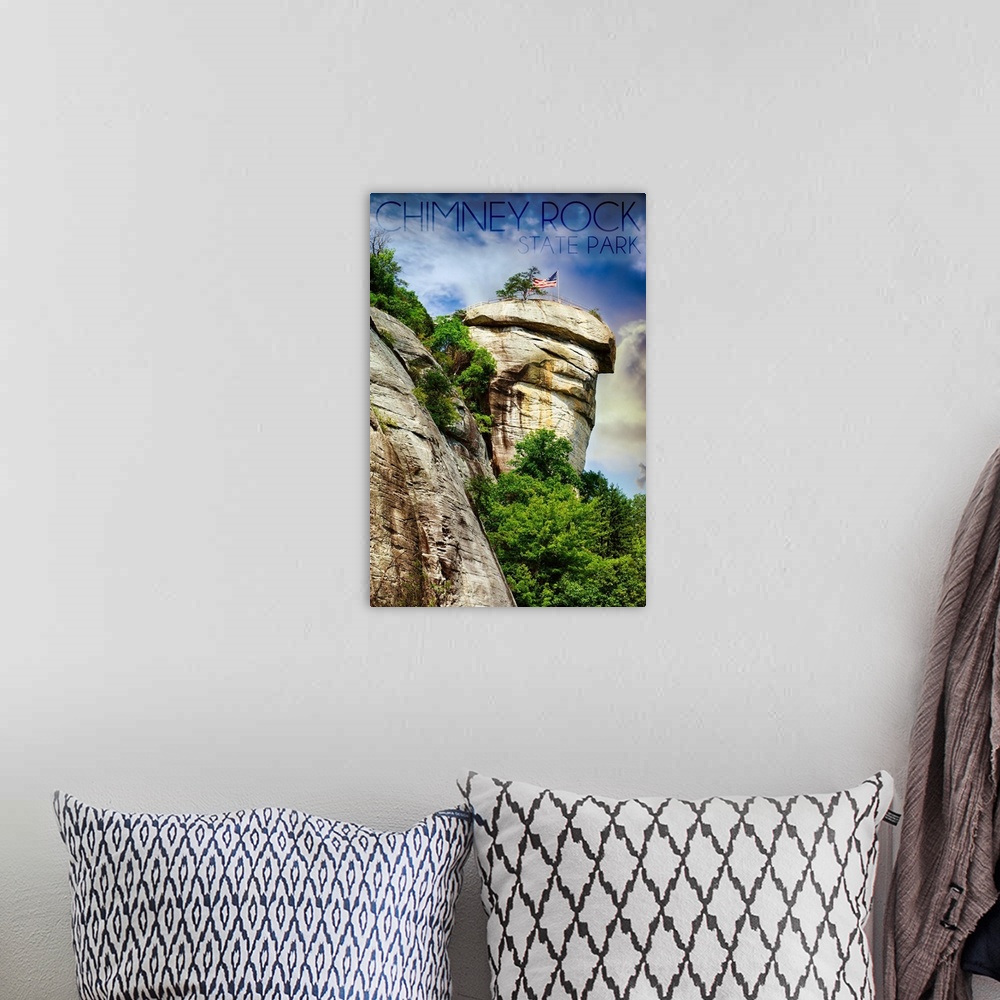 A bohemian room featuring Chimney Rock State Park, North Carolina, Chimney Rock Close Up