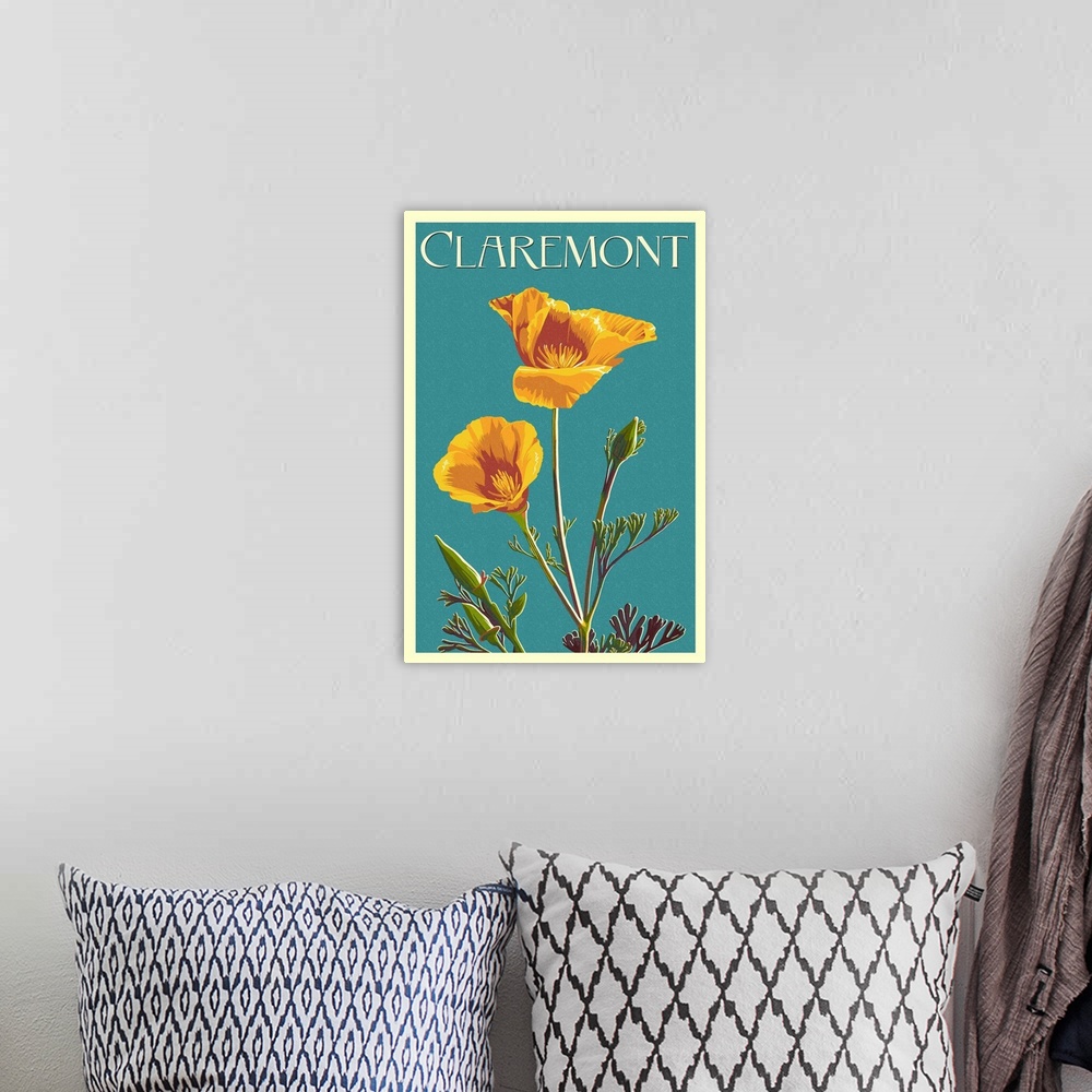 A bohemian room featuring Claremont, California, Poppy, Letterpress.