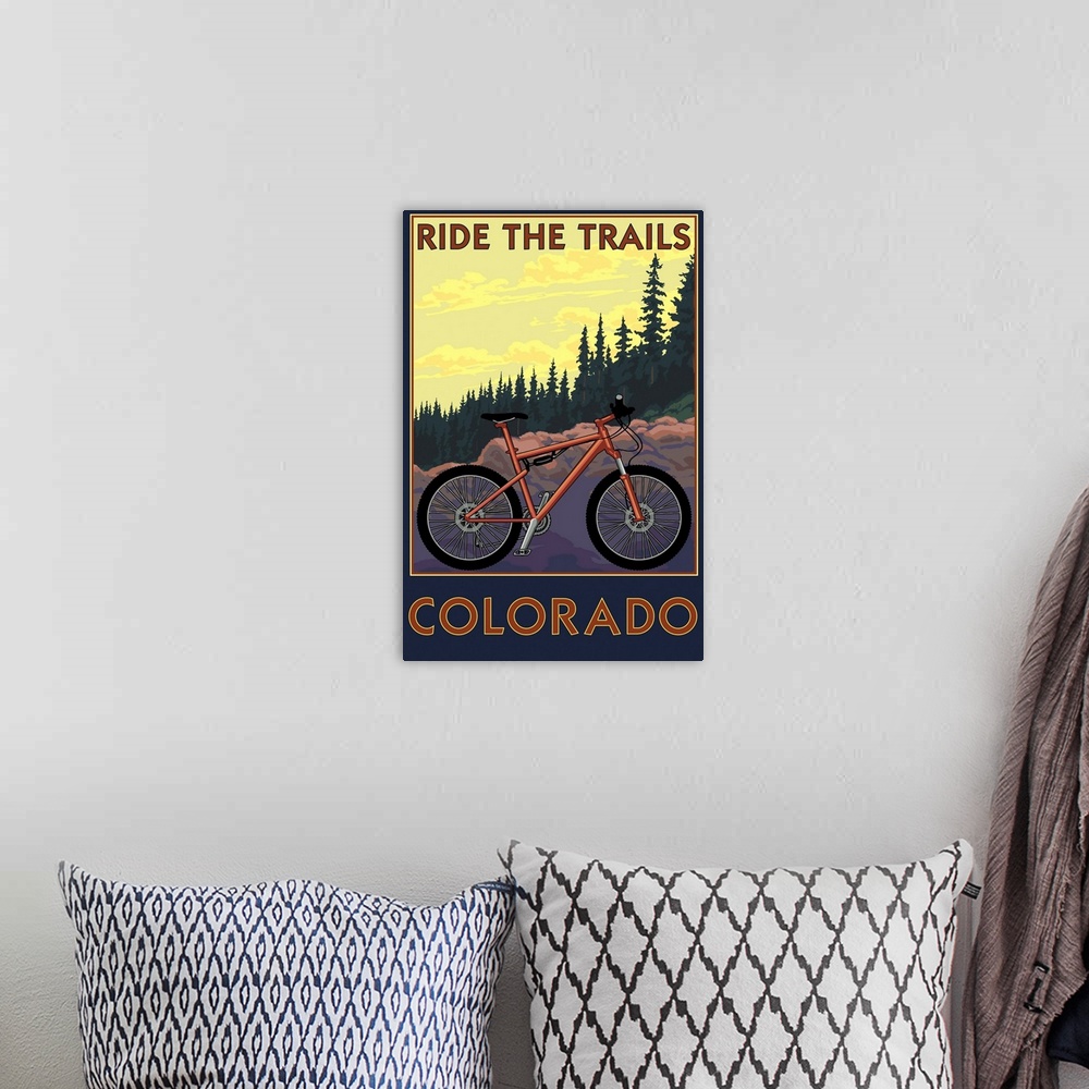 A bohemian room featuring Colorado, Ride the Trails