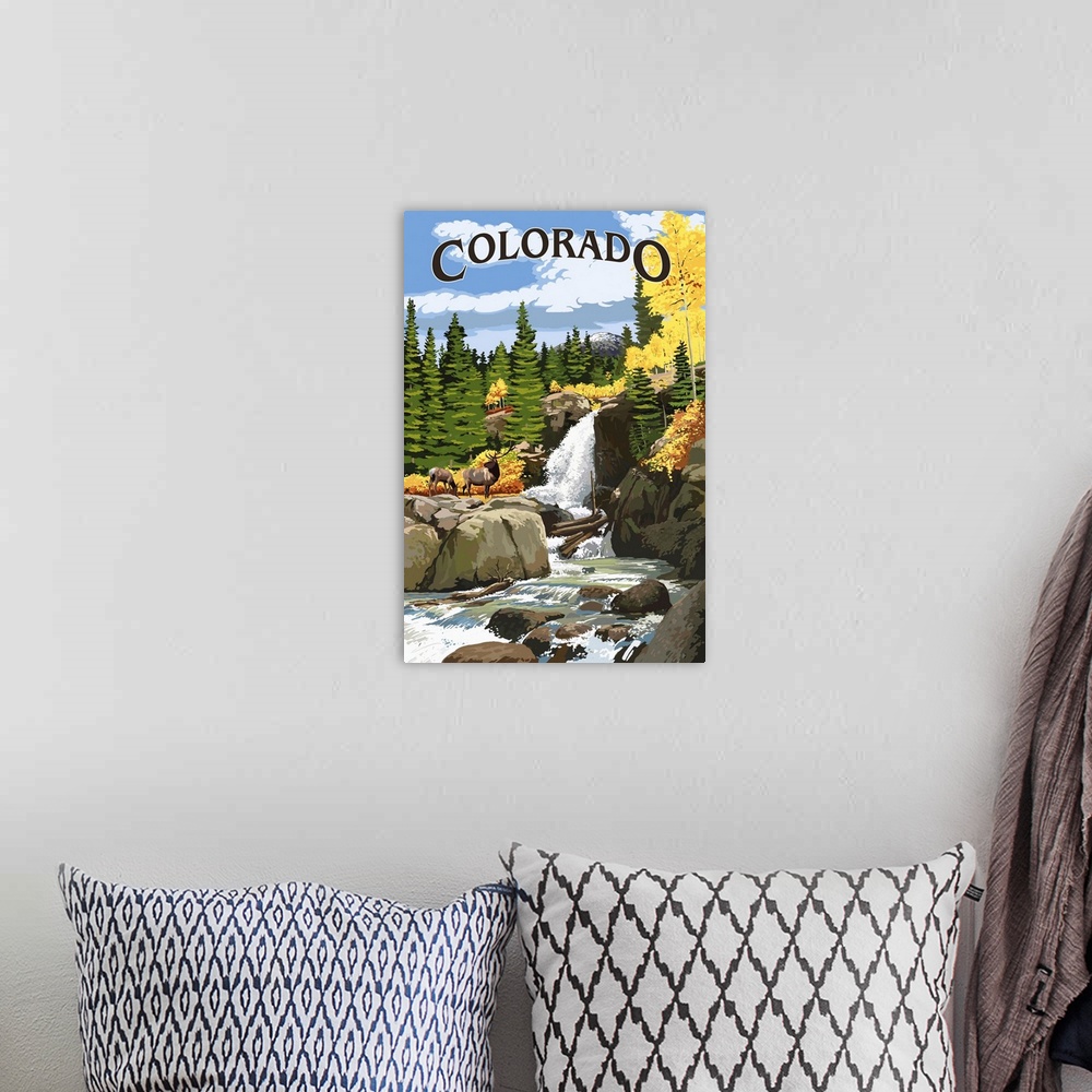 A bohemian room featuring Colorado - Waterfall