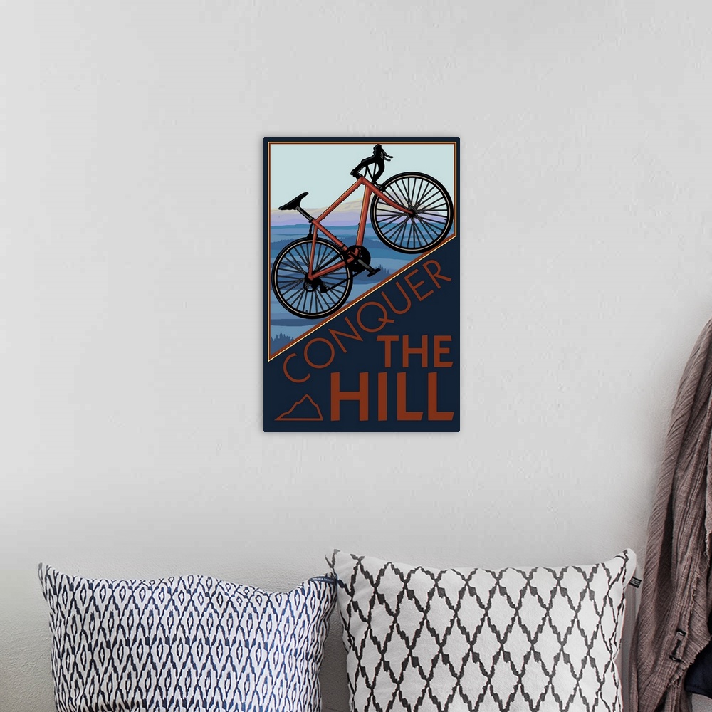 A bohemian room featuring Conquer The Hill - Road Bike
