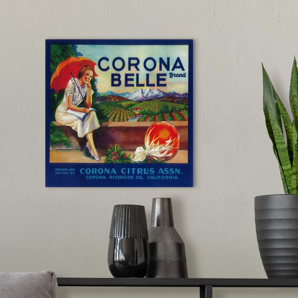 A modern room featuring Corona Belle Orange Label, Corona, CA