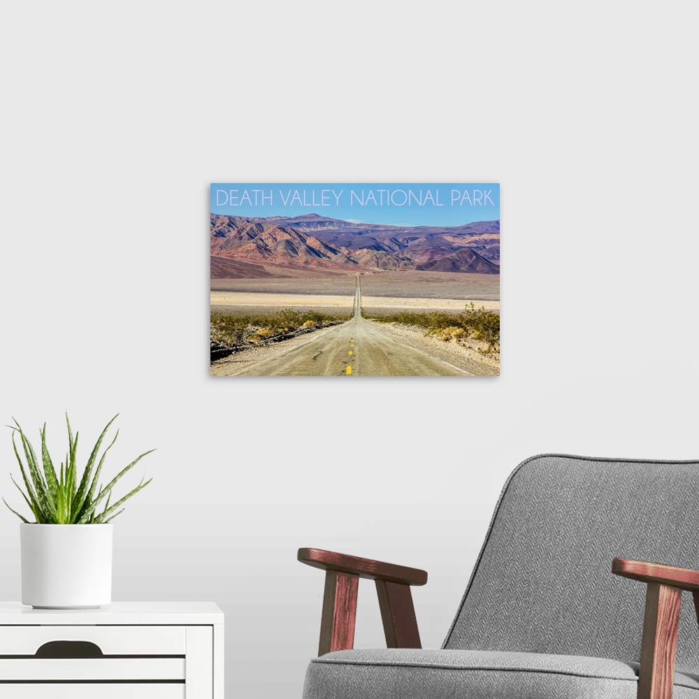 A modern room featuring Death Valley National Park, Road