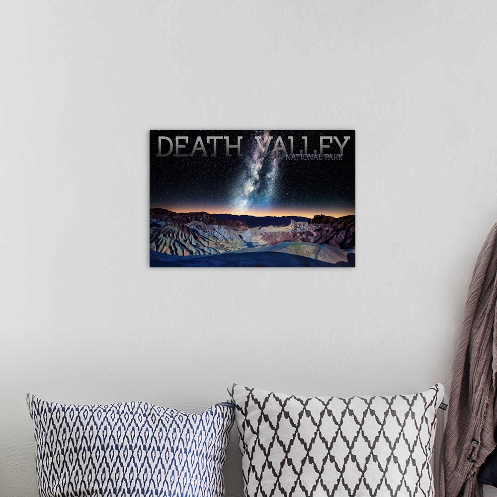 A bohemian room featuring Death Valley National Park, Zabriskie Point : Travel Poster