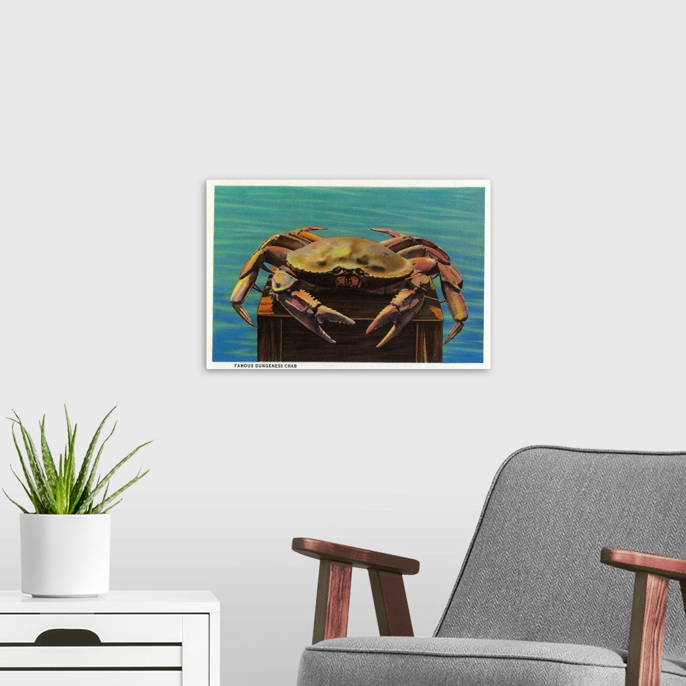 A modern room featuring Dungeness Crab on Hood Canal, WA