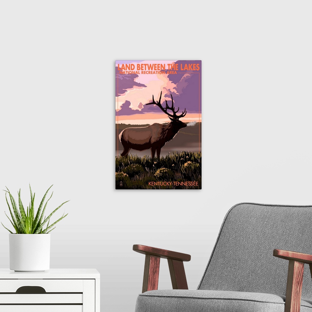 A modern room featuring Elk, Land Between The Lakes, Kentucky-Tennessee