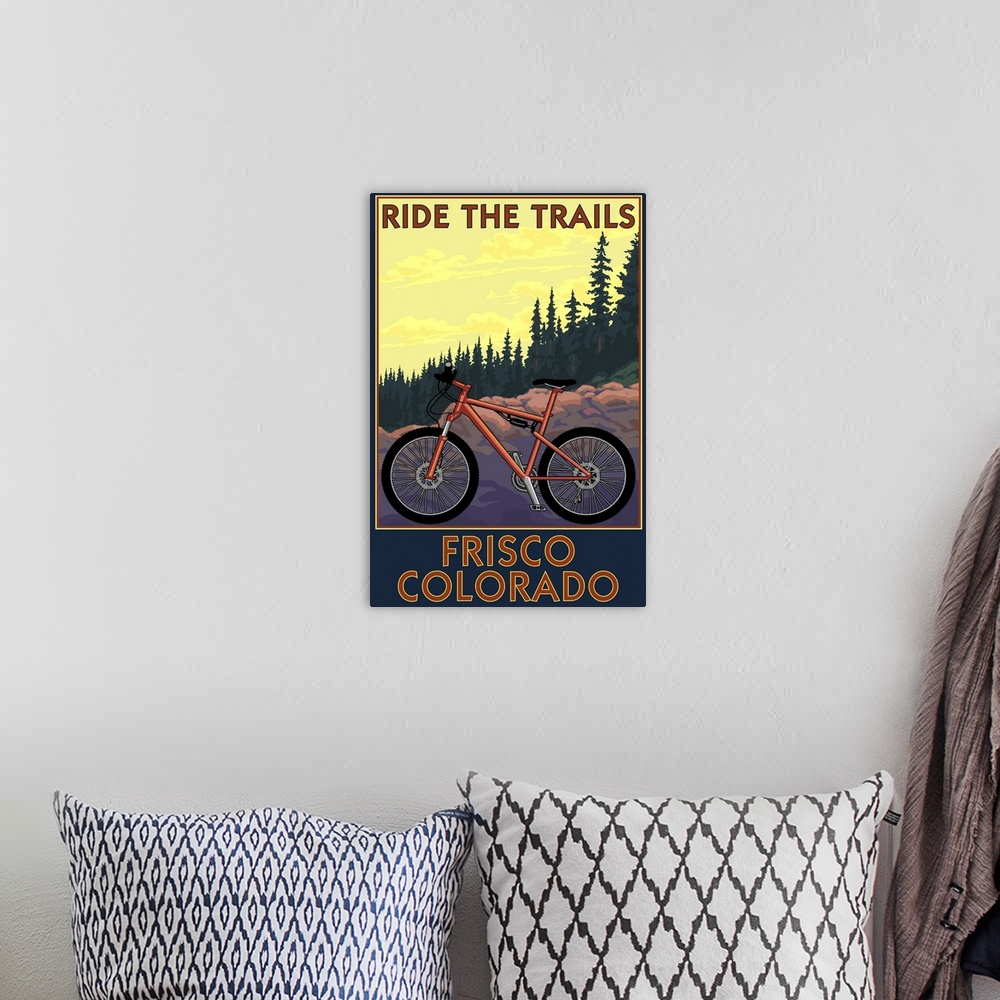 A bohemian room featuring Frisco, Colorado, Ride the Trails