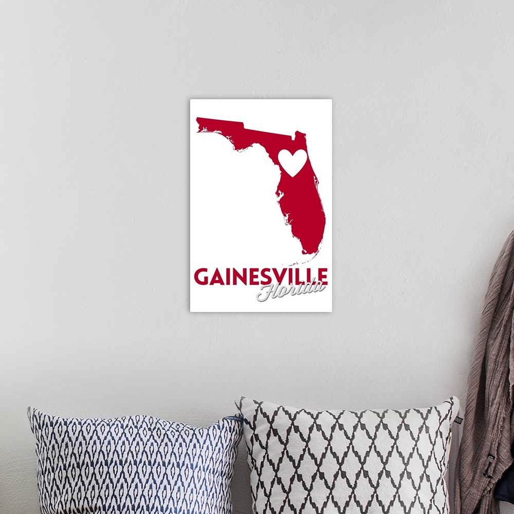 A bohemian room featuring Gainesville, Florida, Heart Design