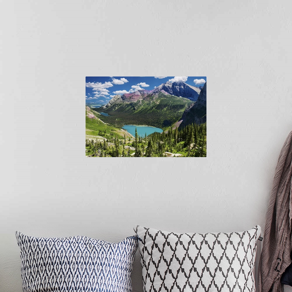 A bohemian room featuring Glacier National Park, Montana - Lakes On The Grinnell Glacier Trail