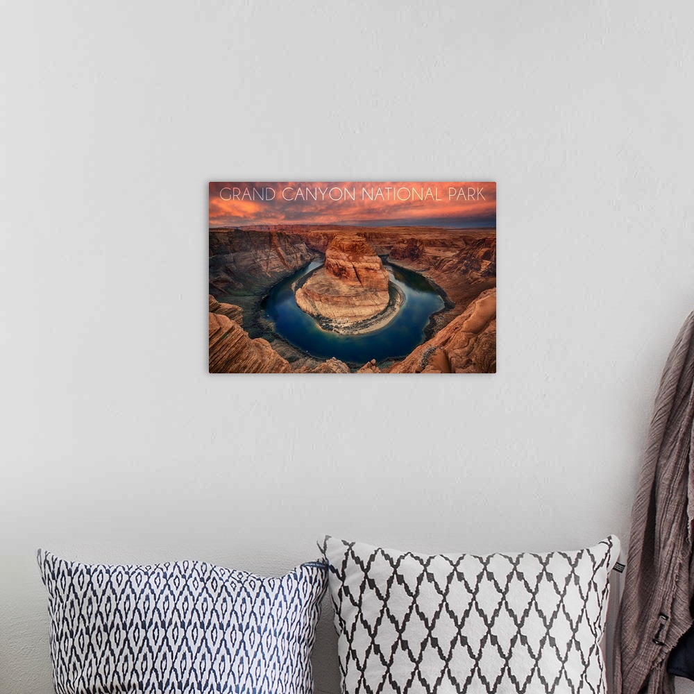 A bohemian room featuring Grand Canyon National Park, Horseshoe Bend