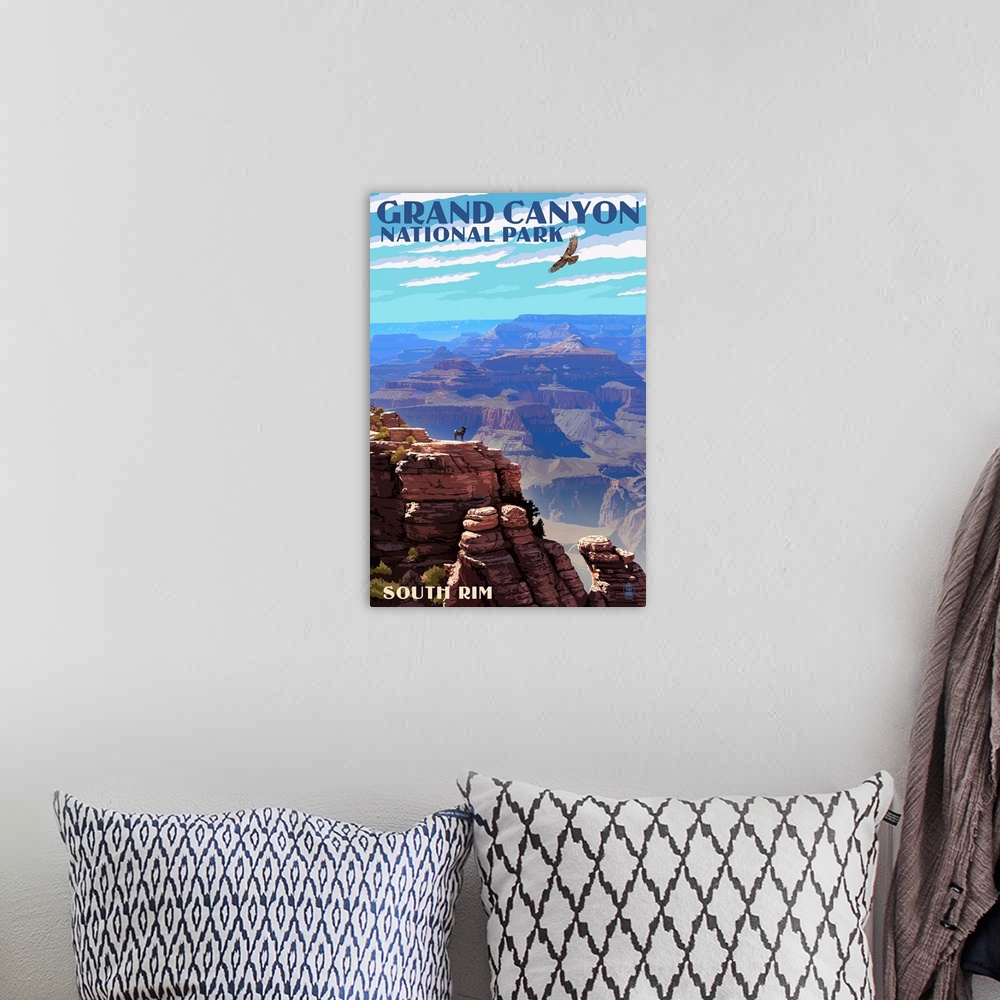 A bohemian room featuring Grand Canyon National Park, South Rim