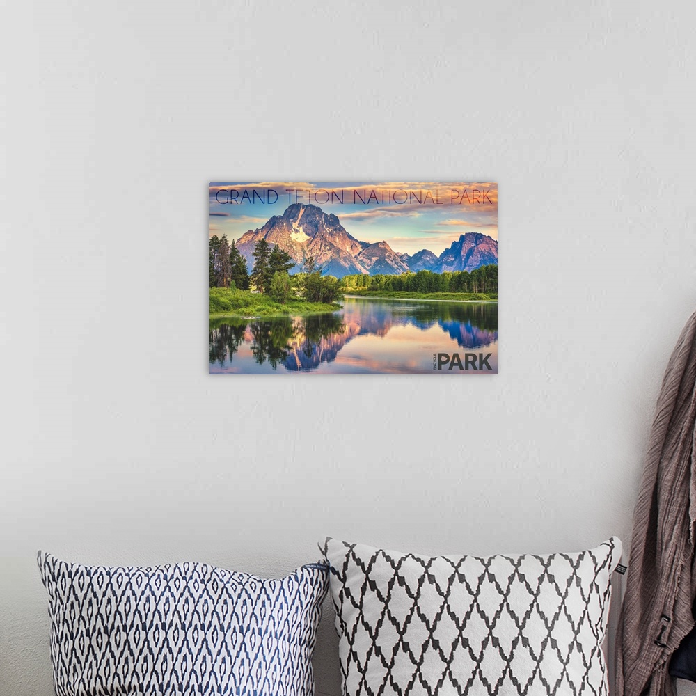 A bohemian room featuring Grand Teton National Park