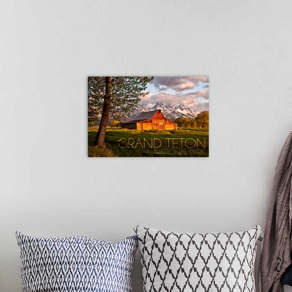 A bohemian room featuring Grand Teton National Park, Wyoming, Barn and Tree