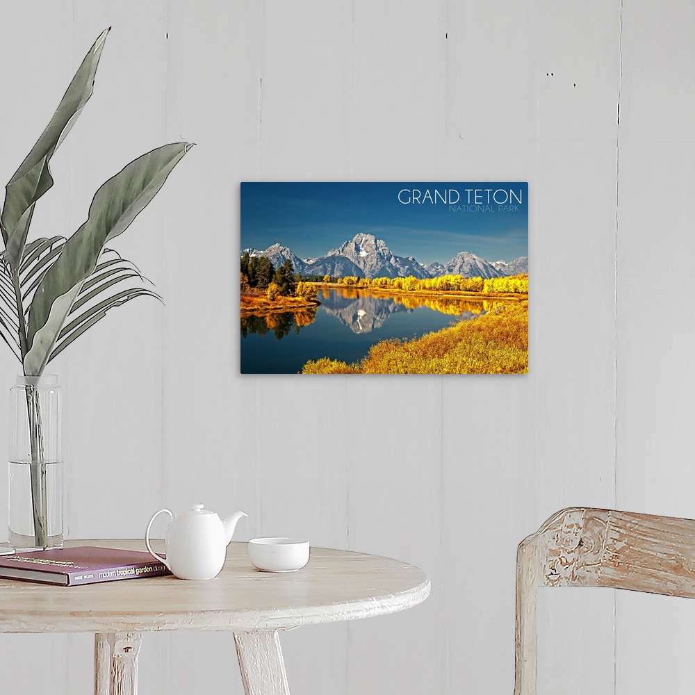 A farmhouse room featuring Grand Teton National Park, Wyoming, Fall Colors at Oxbow Bend