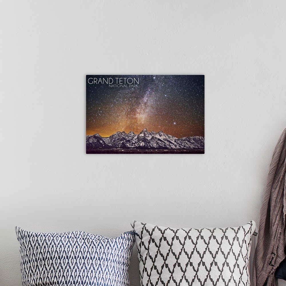 A bohemian room featuring Grand Teton National Park, Wyoming, Milky Way