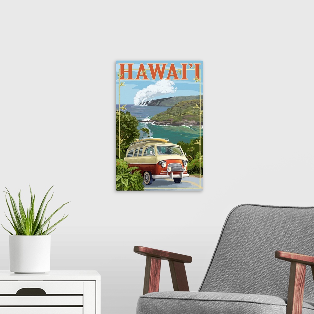 A modern room featuring Hawaii - Camper Van