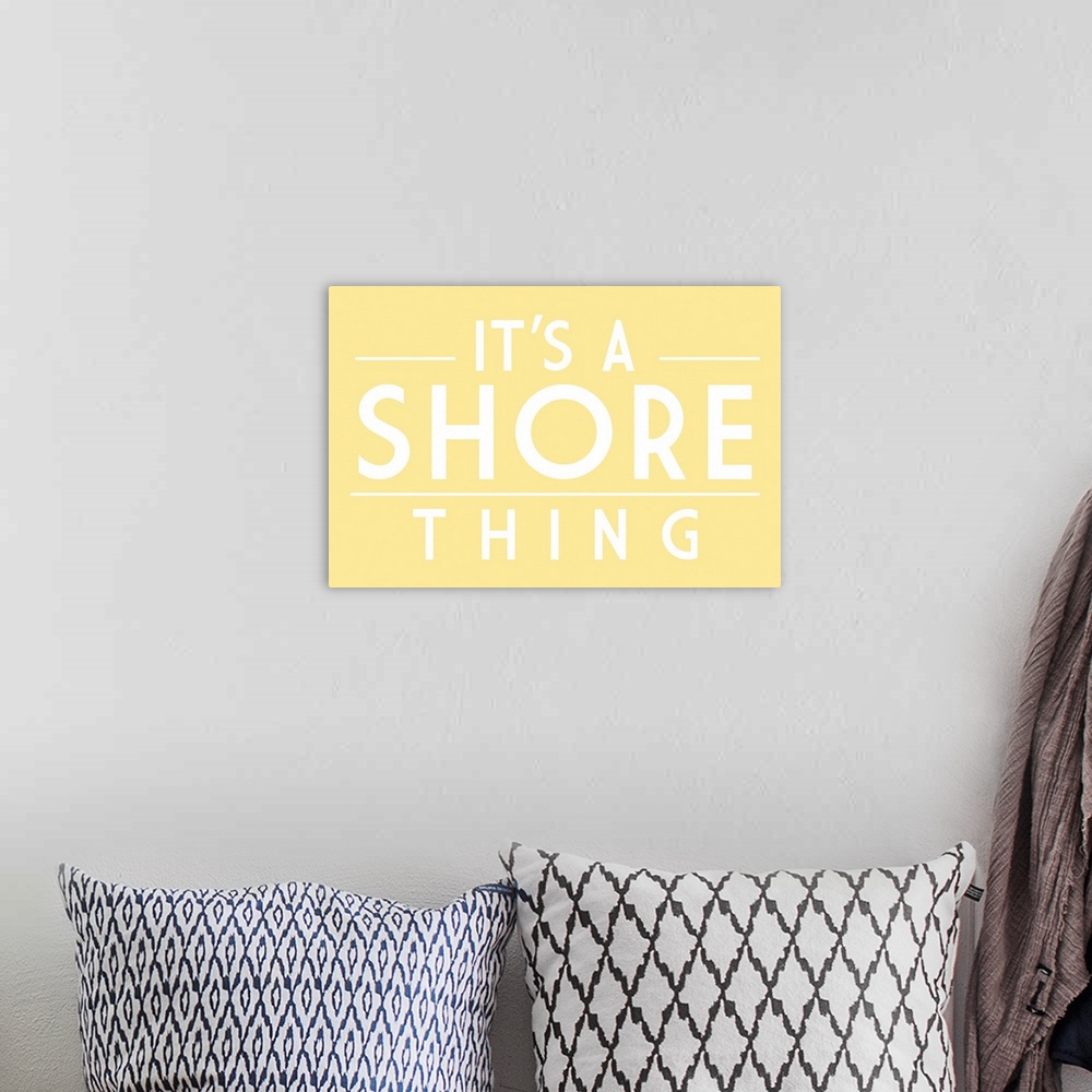 A bohemian room featuring Its A Shore Thing - Yellow