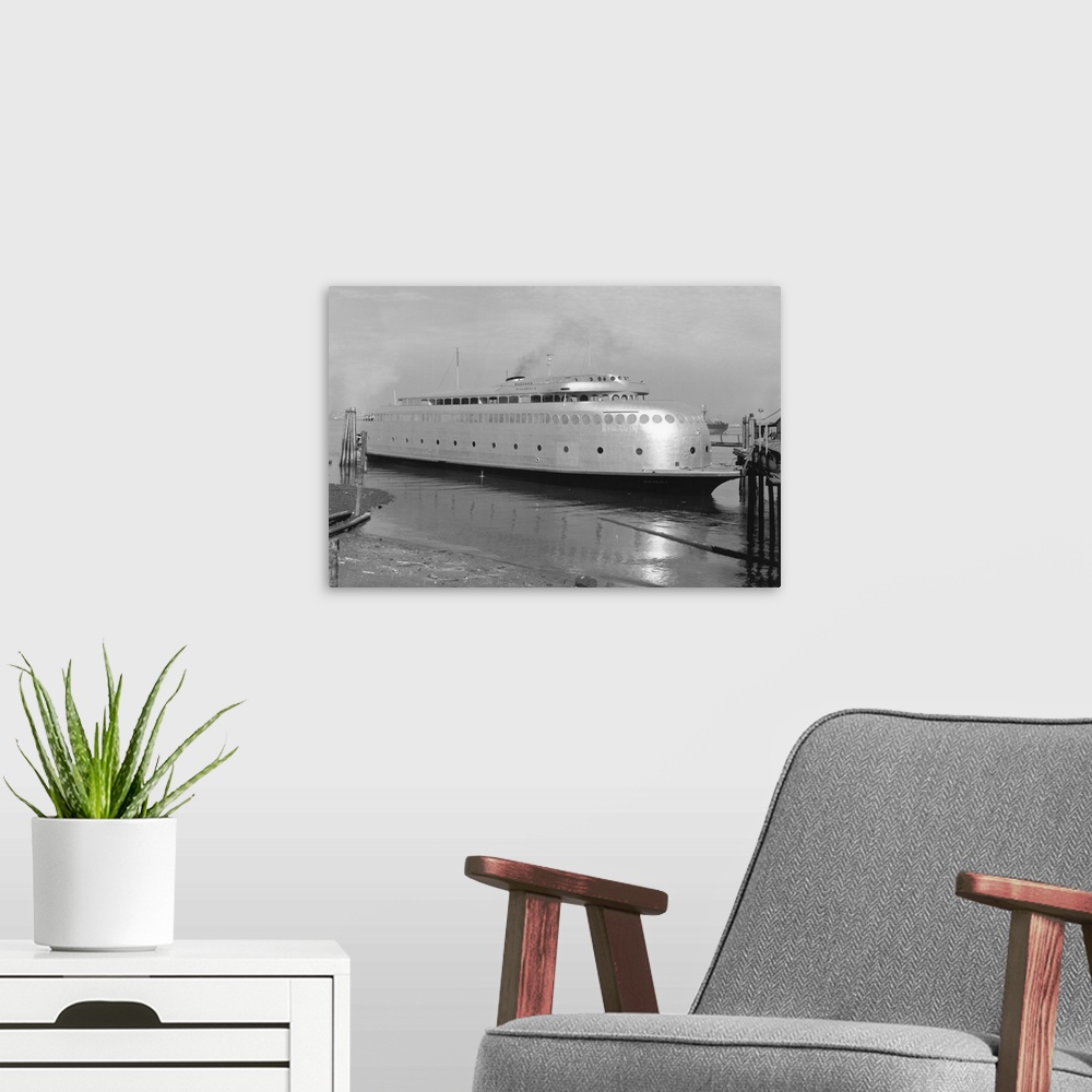A modern room featuring Kalakala Ferry, Seattle, WA