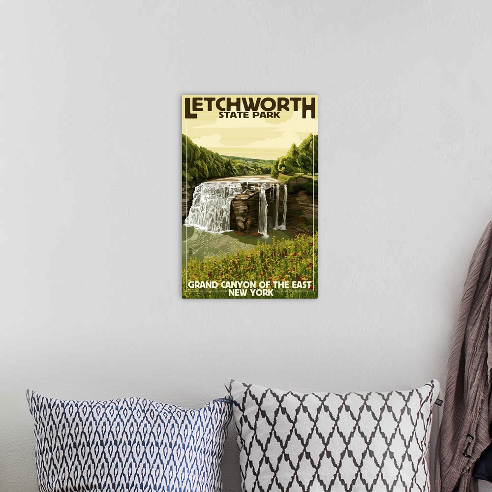 A bohemian room featuring Letchworth State Park, New York, Grand Canyon of the East