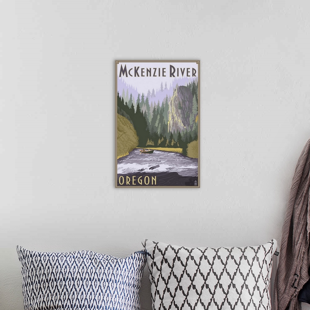 A bohemian room featuring McKenzie River, Oregon