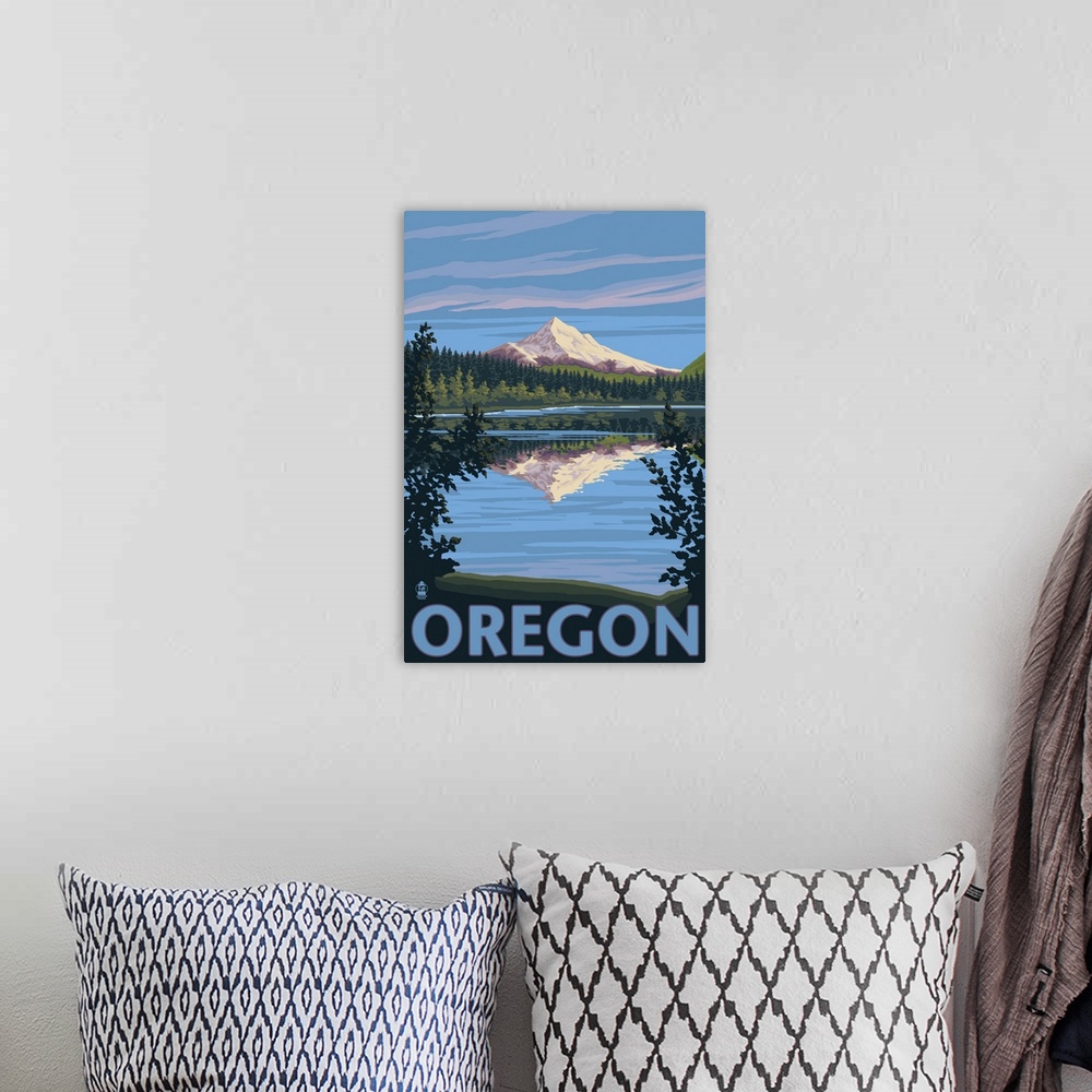 A bohemian room featuring Mt. Hood from Lost Lake, Oregon