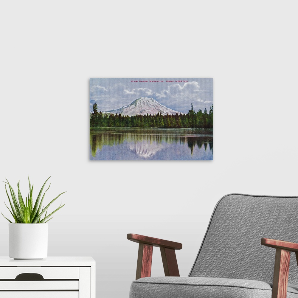 A modern room featuring Mt. Rainier View, Rainier National Park